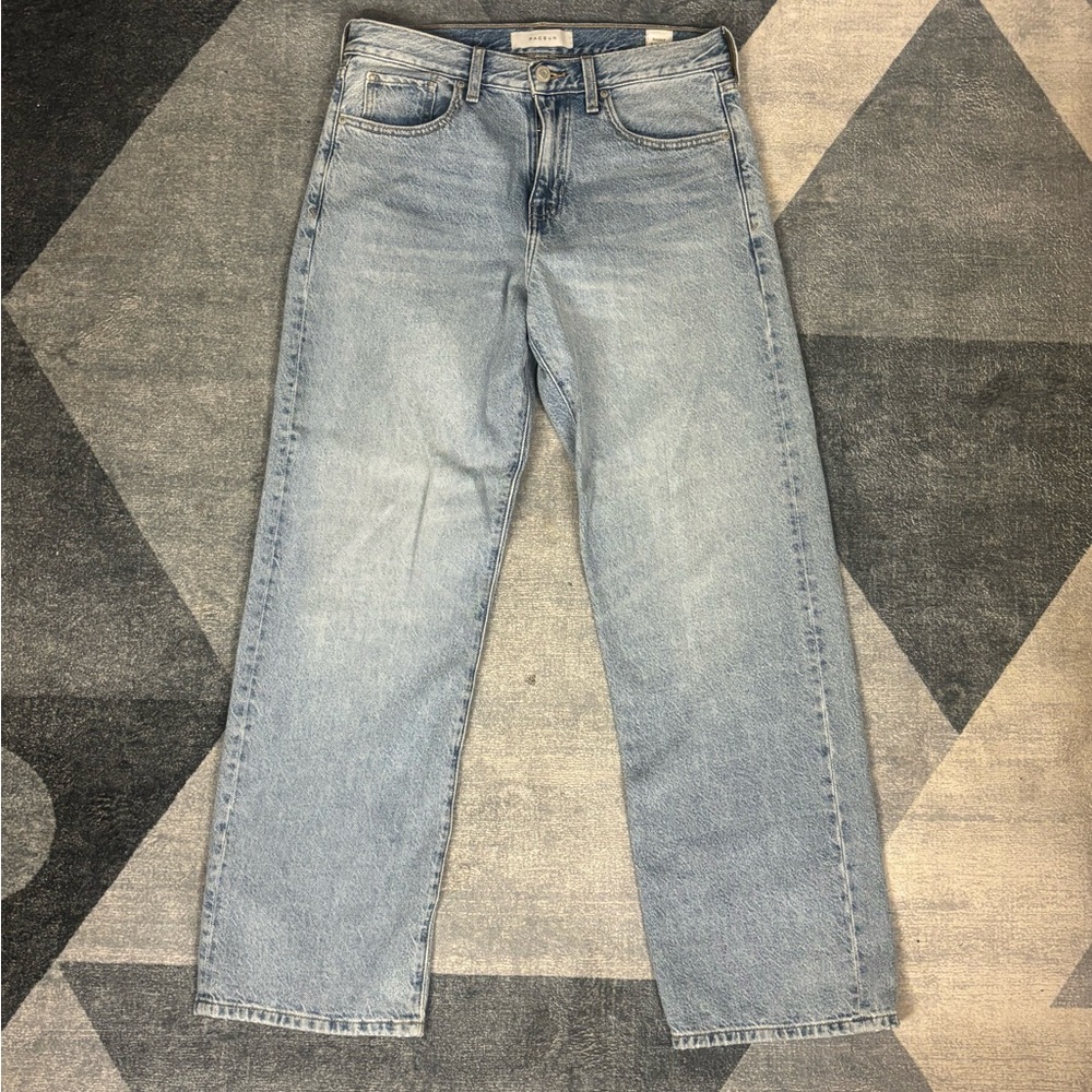 PacSun Men's Light Blue Baggy Jeans
